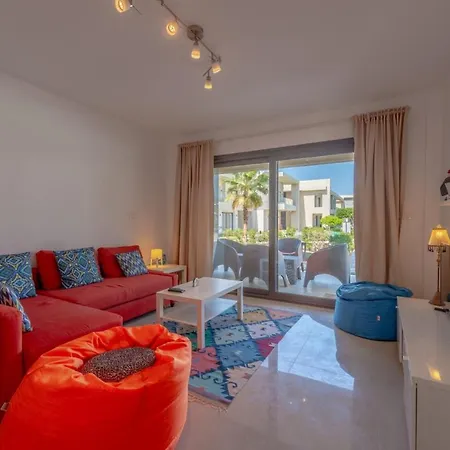 Cozy 2-Bedroom Apartment In G-Cribs, El Gouna. Terrace & Pool